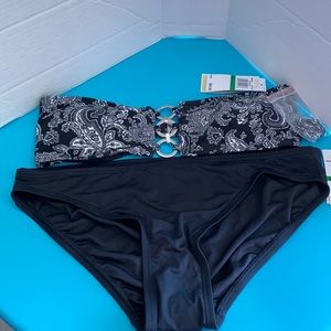 Michael Michael Kors Paisley Bandeau Bikini